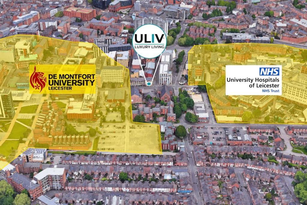Modern 1-Bed Studio 3D Close To Royal Infirmary & Dmu Leicester Zewnętrze zdjęcie